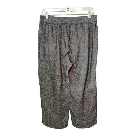 Eileen Fisher Organic Linen Ankle-Cropped Pants Effortless Sustainable Style - Picture 3 of 5